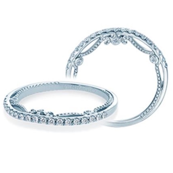 Designer VERRAGIO Diamond 18K Gold WG Wedding Ring Band #2 Size 5 INSIGNIA $4K - Picture 8 of 16